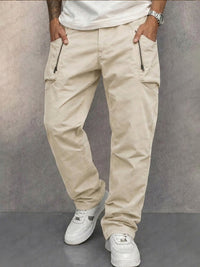 Ricky | Bequeme Baumwoll-Cargohose für Herren - Beige