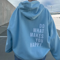 Kelita – Kapuzenpullover Mit Buchstabenprint Für Den Freizeitlook - Blau