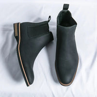 Elias | Chelsea-Stiefel aus Leder - Mitternachtsschwarz
