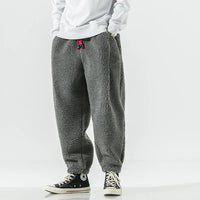 Herren-Sweatpants mit Kordelzug und Taschen - Grau