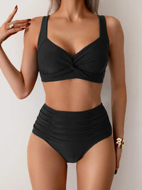 Laluna® | Hochtailliertes Sommer-Bikiniset - Schwarz