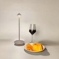 Moderne LED Tischlampe Dimmbar Aluminium Kabellos Designlampe - Grau