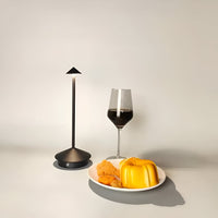 Moderne LED Tischlampe Dimmbar Aluminium Kabellos Designlampe - Schwarz
