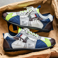Mats | Bunte Retro-Sneaker - Weiß