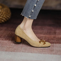 Cecilia | Damen Komfort Absatzschuhe – Stützende Elegante Pumps - Khaki