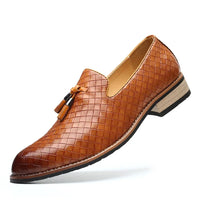 Herren Komfort Slip-On Loafer mit Absatz - Braun