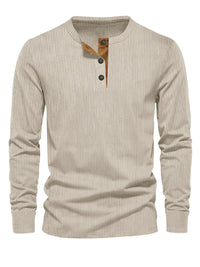 Easton™ | Klassisches Herren-Langarmshirt - Khaki