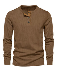 Easton™ | Klassisches Herren-Langarmshirt - Braun