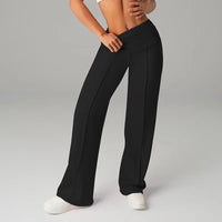 Barcelona™ Damenhose mit hohem, formendem Bund und geradem, lockerem und komfortablem Schnitt - Schwarz