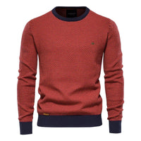 Steinmann | Herrenpullover mit Rautenmuster - Orange