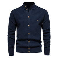Ottmar | Exklusive Baumwoll-Cardigan - Dunkelblau