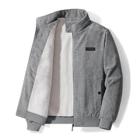 Max | Cordjacke mit Fleecefutter für Herren - Grau