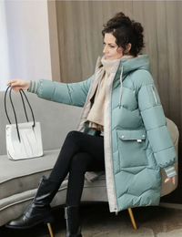 Damen Parka mit warmem Innenfutter - Hellgrün