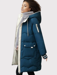 Damen Parka mit warmem Innenfutter - Blau