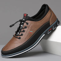 Milan™ Premium-Ledersneaker mit Schnellverschluss-System - Braun
