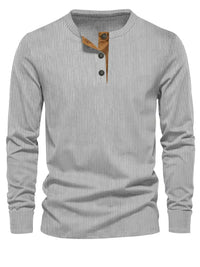 Easton™ | Klassisches Herren-Langarmshirt - Grau