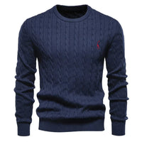 Moritz | Warmer Herrenpullover aus weichem Strick - Dunkelblau