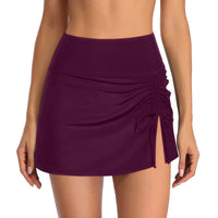 Marina | Eleganter Baderock für Damen - Weinrot