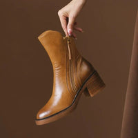 Selene | Damen Stiefeletten - Braun