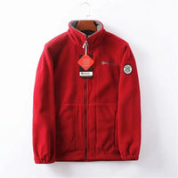 Fjord - Fleecejacke für Herren: Stil und Funktionalität für den Winter - Rot
