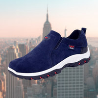 Roland | Herren Slip-On Schuhe mit stoßdämpfender Sohle - Blau