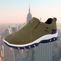 Roland | Herren Slip-On Schuhe mit stoßdämpfender Sohle - Grün