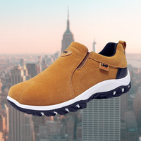 Roland | Herren Slip-On Schuhe mit stoßdämpfender Sohle - Braun