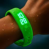 Smartwatch Wasserdicht Silikon Fitness Armbanduhr - Grün