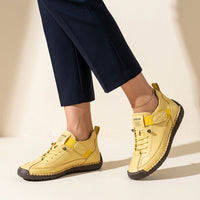 Claudia | Damen Sportliche Flexible Sneaker - Gelb