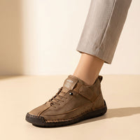 Claudia | Damen Sportliche Flexible Sneaker - Braun