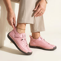 Claudia | Damen Sportliche Flexible Sneaker - Rosa