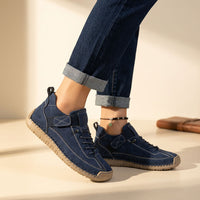 Claudia | Damen Sportliche Flexible Sneaker - Marineblau