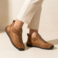 Claudia | Damen Sportliche Flexible Sneaker - Khaki