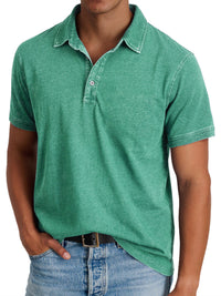 Mila | Klassisches Polo Shirt Herren Elegant - Grün