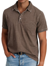 Mila | Klassisches Polo Shirt Herren Elegant - Braun