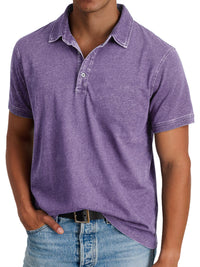 Mila | Klassisches Polo Shirt Herren Elegant - Lila