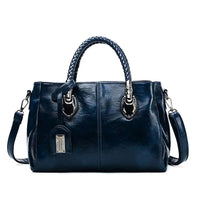 Stilvolle, geräumige Damenhandtasche in eleganter Premium-Qualität - blau