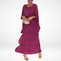 Thea | Lockeres Maxikleid für jeden Tag - Rosa