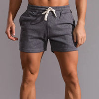Leonel | Herren Jogger Shorts mit Kordelzug und Taschen - Dunkelgrau