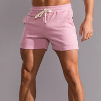 Leonel | Herren Jogger Shorts mit Kordelzug und Taschen - Rosa
