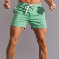 Leonel | Herren Jogger Shorts mit Kordelzug und Taschen - Grün