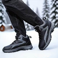 Lukas | Robuste Herren Schneestiefel für Wintertage - Schwarz