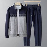 Herren Trainingsanzug mit Tunnelzug und Taschen - Marineblau