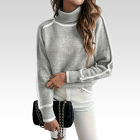 Johanna | Kuscheliger Rollkragen Pullover - Grau