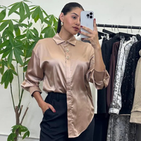 Sabrina | Damen-Seidenbluse | Schick - Champagner