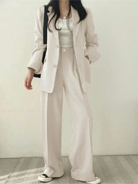 Helena | Damen Regular Fit Anzug Set - Weiß