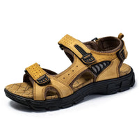Damen Sandalen Riemen Verstellbarem Verschluss - Kamel