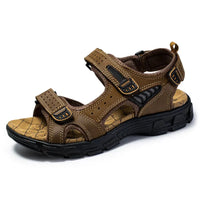 Damen Sandalen Riemen Verstellbarem Verschluss - Dunkelbraun