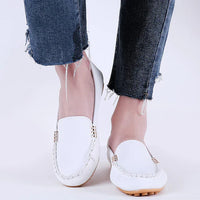 Carola | Damen Leichte Ballerinas Gummisohle – Federleichte Ballerinas Sommer 2026 - Weiß