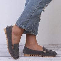 Carola | Damen Leichte Ballerinas Gummisohle – Federleichte Ballerinas Sommer 2026 - Grau